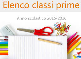 ELENCO CLASSI  PRIME     A.S. 2015/2016